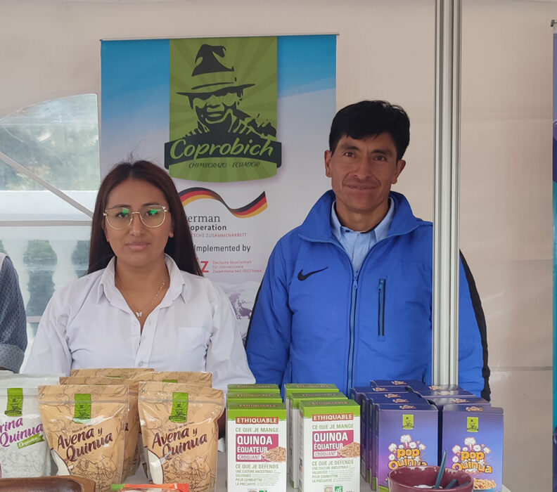 Productores rurales apoyados por Heifer participaron en la Feria BioEcuador