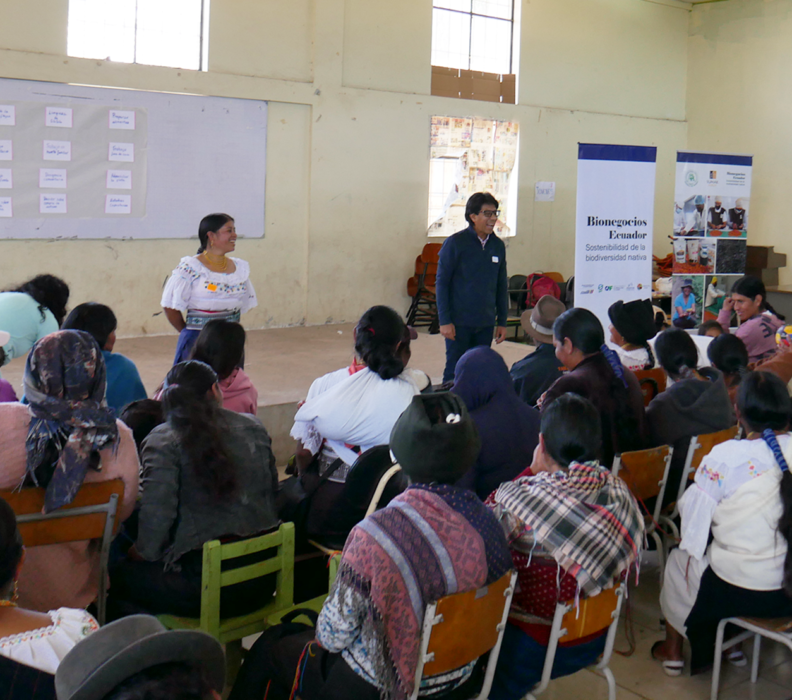 Taller de diagnóstico de género con productores de mortiño – Cotacachi