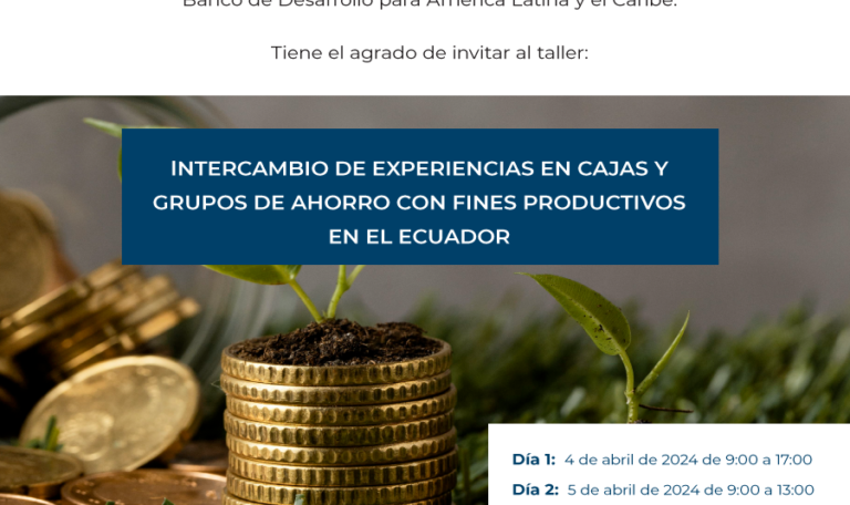 Encuentro de cajas de ahorro con fines productivos - Bionegocios Ecuador